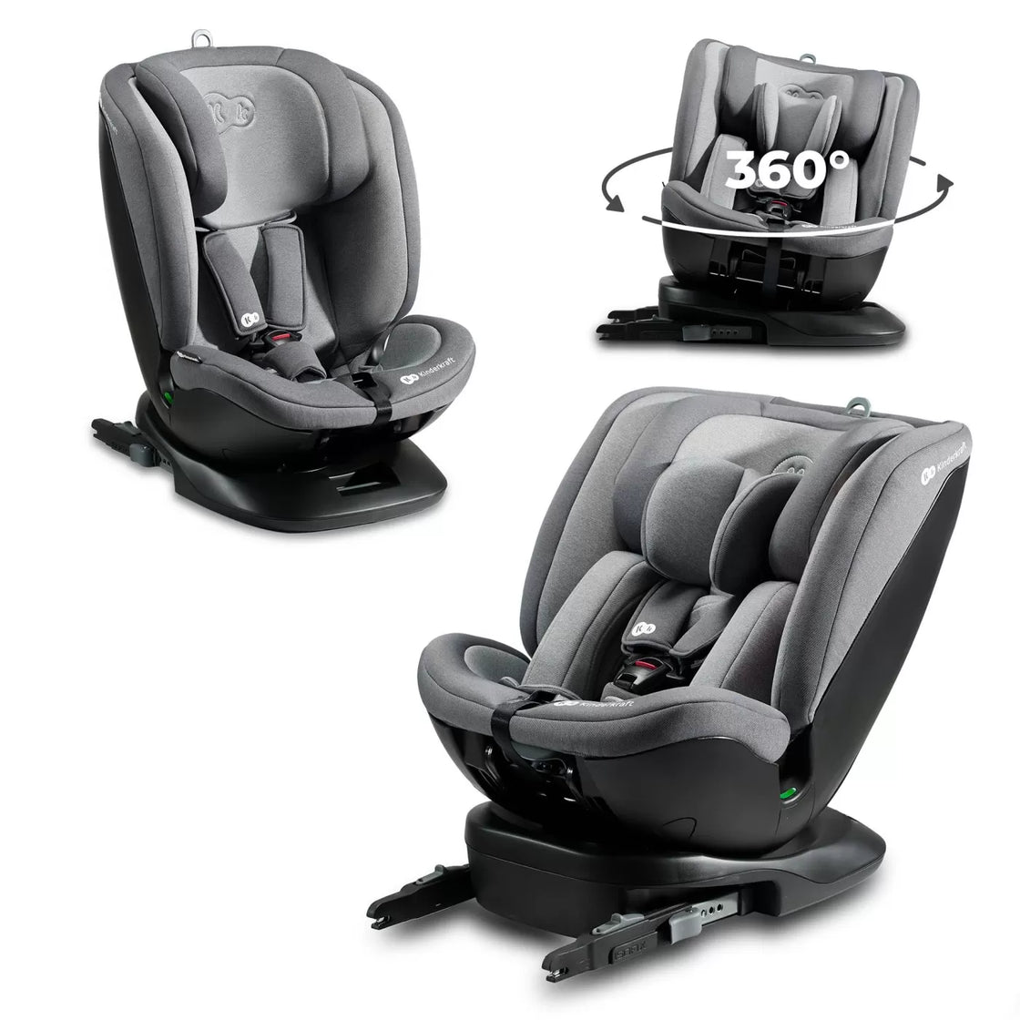 Scaun auto kinderkraft xpedition 2 i-size 40-150 cm, grey