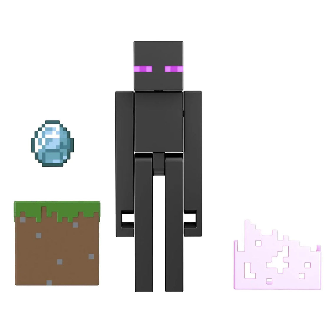 Minecraft craft a block figurina enderman 8cm