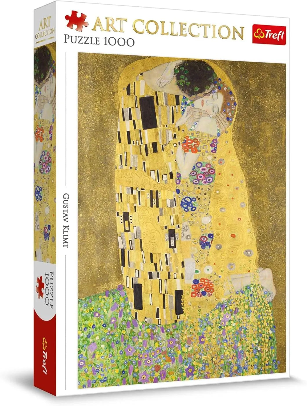 Puzzle trefl 1000 art collection gustav klimt sarutul