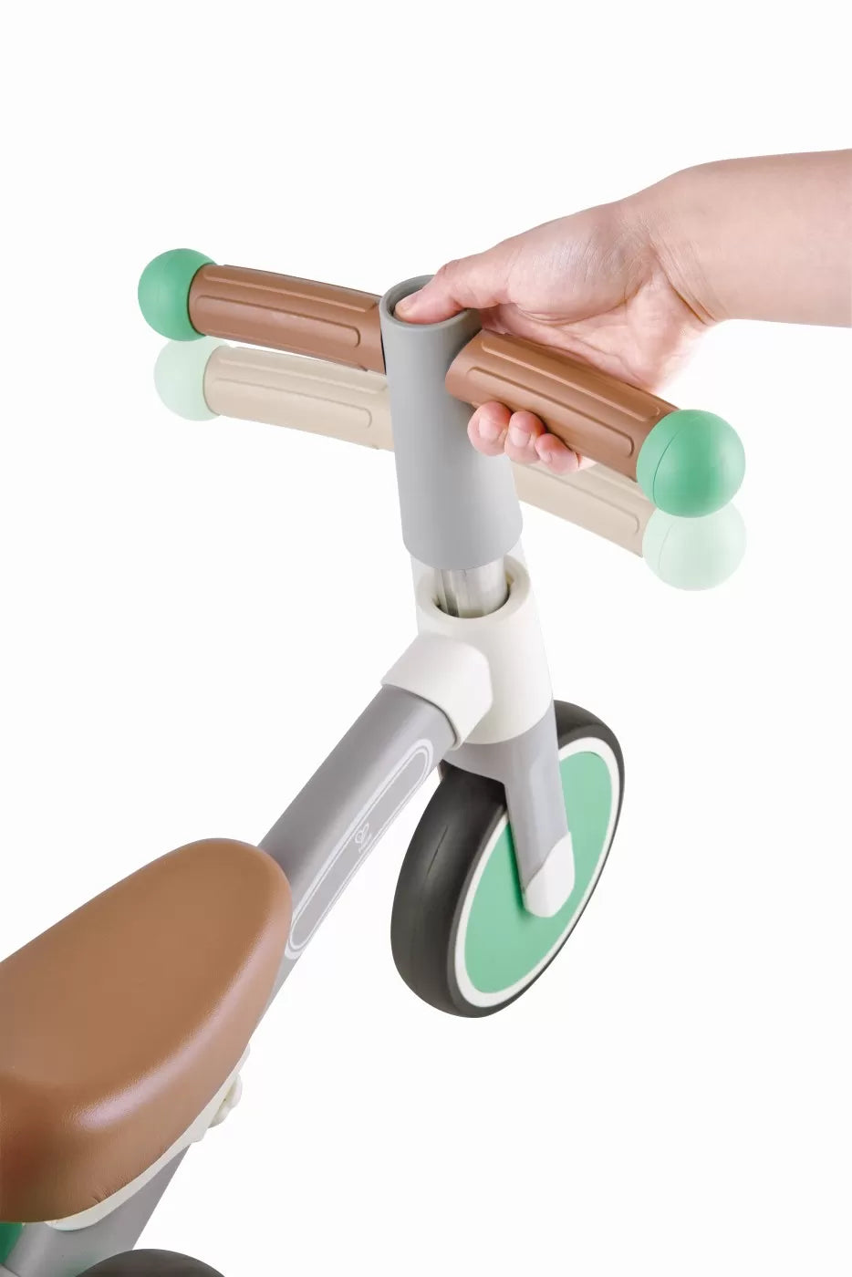 Hape bicicleta de echilibru verde cu 3 roti