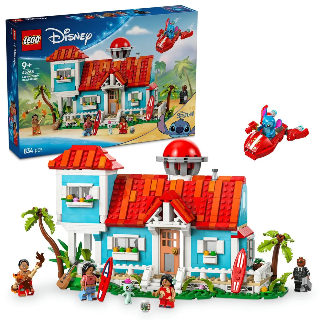 Lego disney casa de pe plaja a lui lilo si stitch 43268