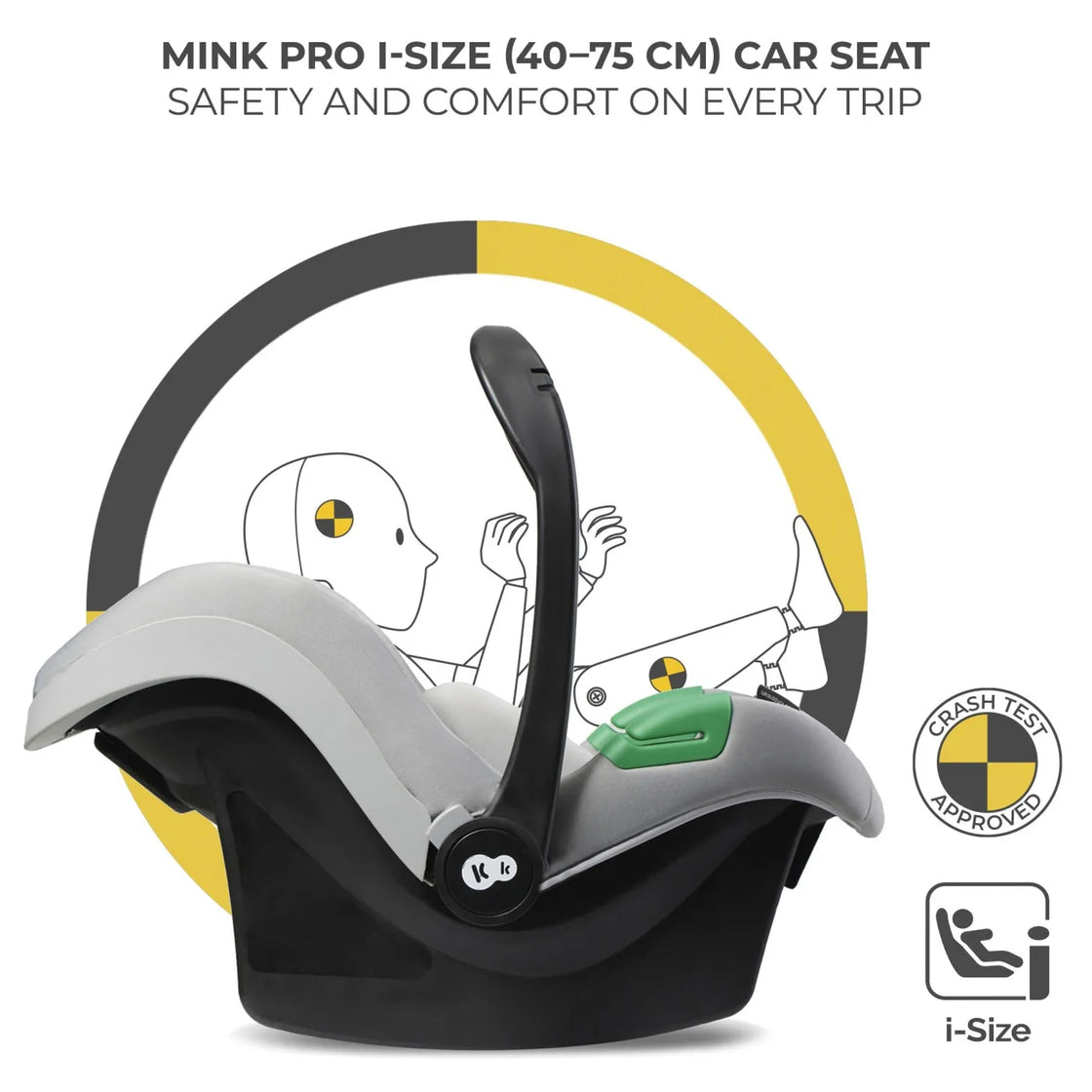 Carucior kinderkraft yoxi 3in1 (mink pro) moon grey