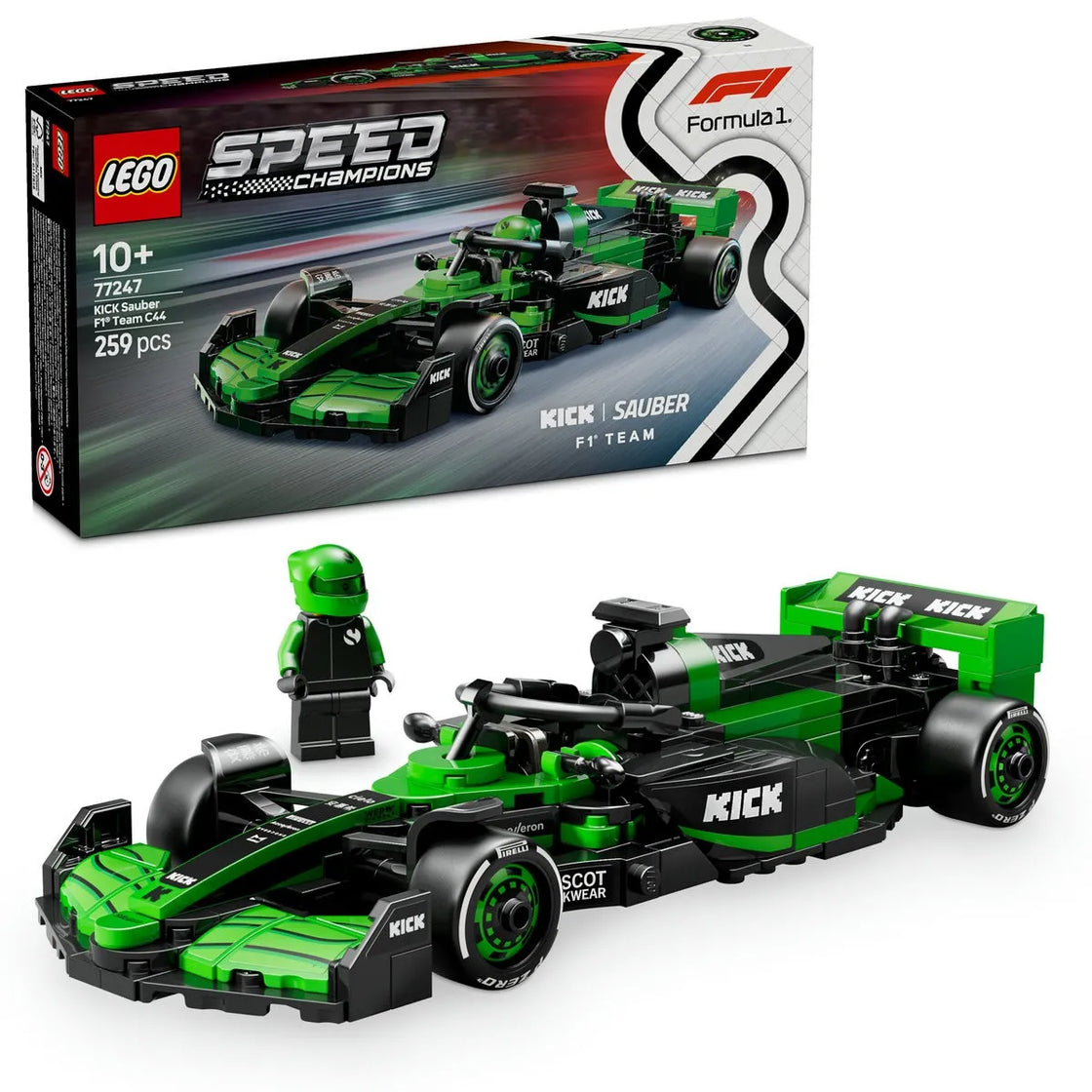 Lego speed champions masina de curse f1 kick sauber 77247