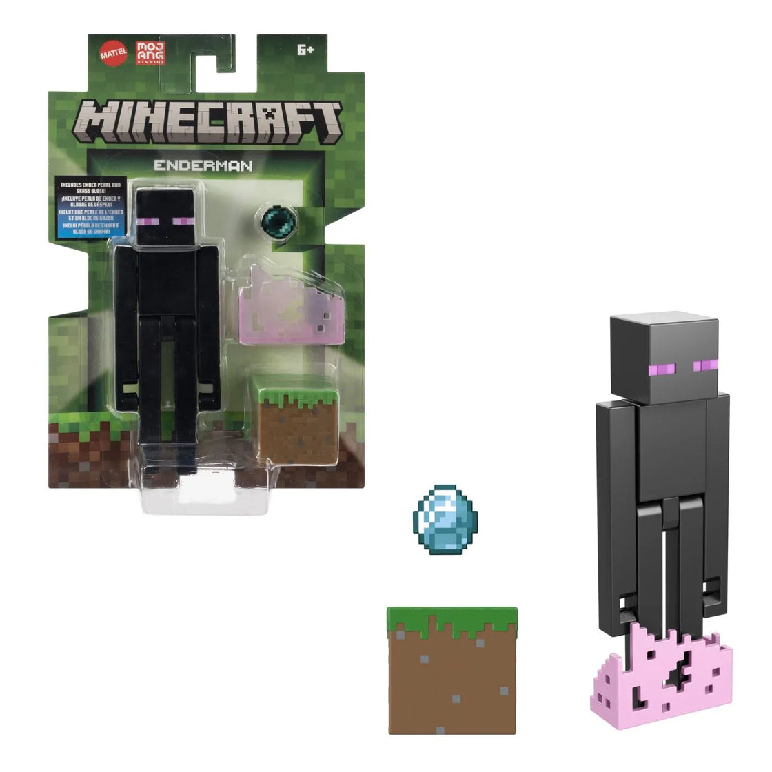 Minecraft craft a block figurina enderman 8cm