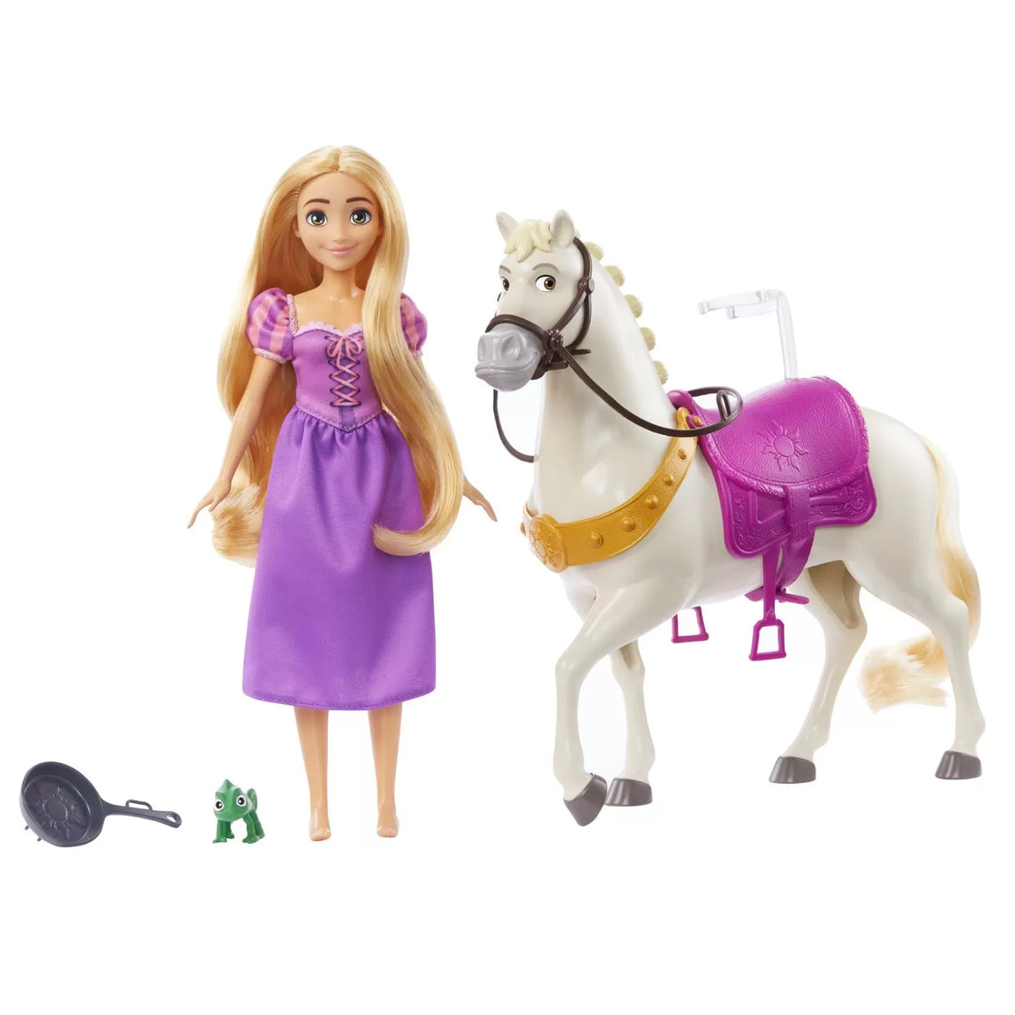 Disney princess set papusa rapunzel si calul maximus