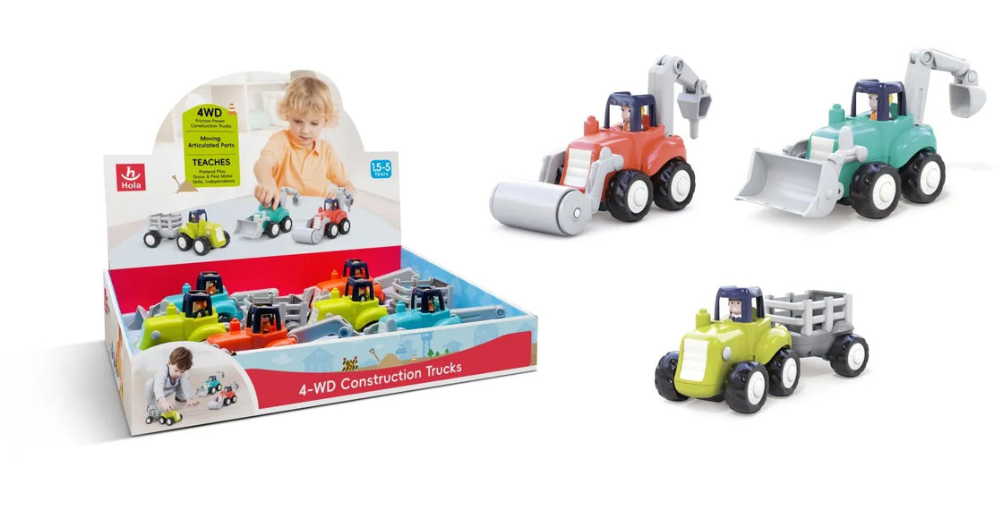 Masinuta de constructii cu frictiune