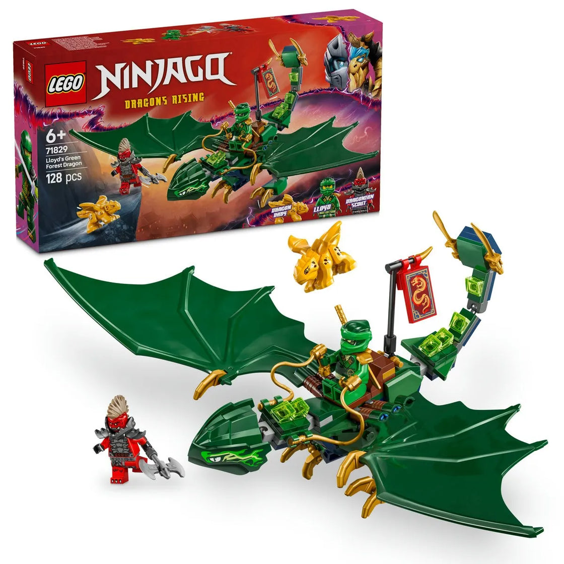 Lego ninjago dragonul de padure al lui lloyd 71829