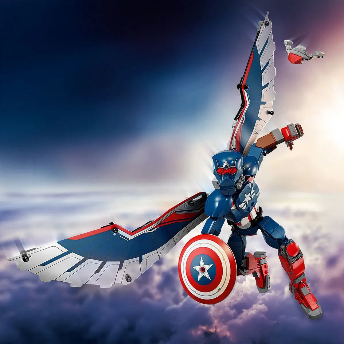 Lego super heroes figurina de constructie capitanul america 76296