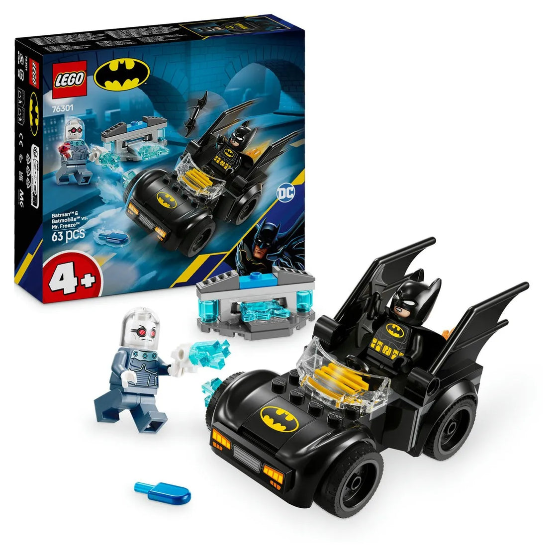 Lego super heroes batman si batmobile vs. mr. freeze 76301