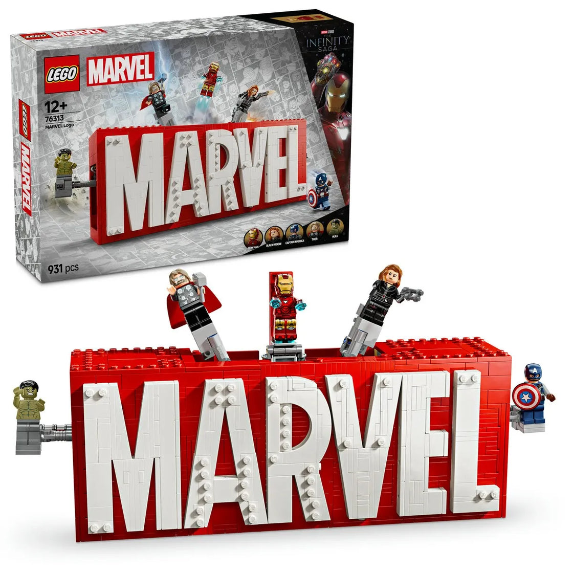Lego super heroes sigla si minifigurine marvel 76313