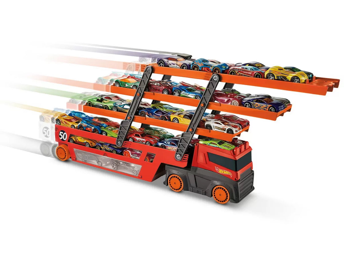 Hot wheels mega transportatorul de masini