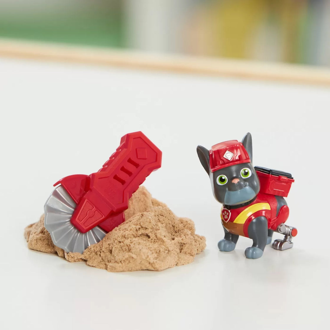 Patrula catelusilor echipa rubble set 2 figurine charger si wheeler