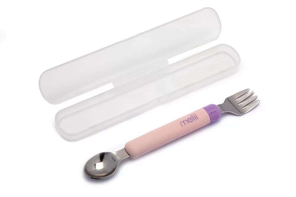 Set lingurita-furculita, melii, pink&purple