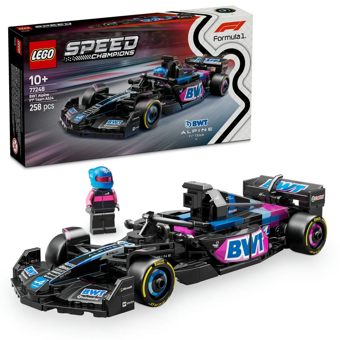 Lego speed champions masina de curse f1 bwt alpine 77248