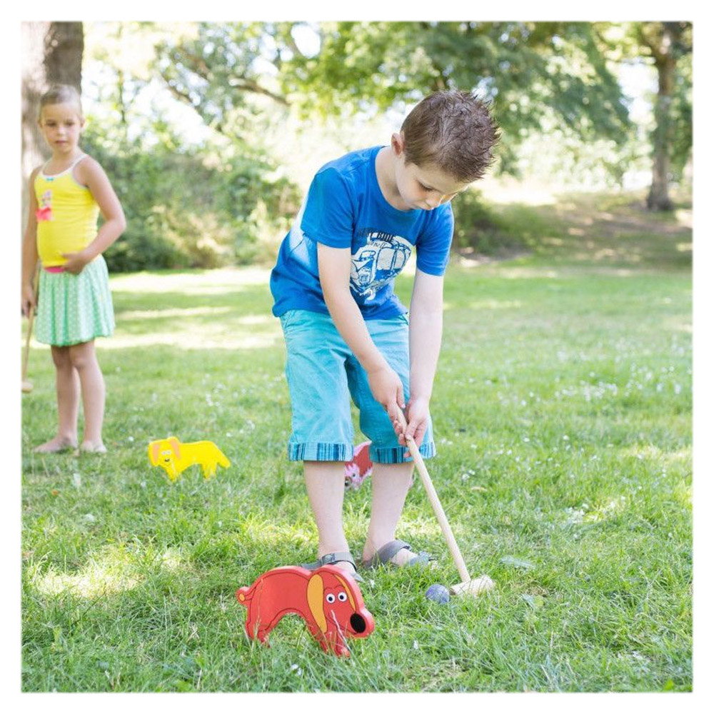 Cricket din lemn, set pentru copii