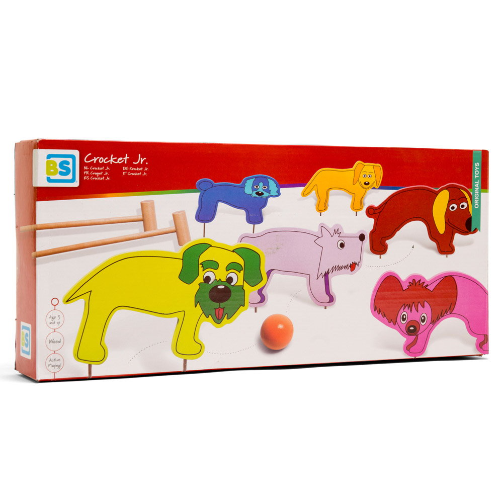 Cricket din lemn, set pentru copii