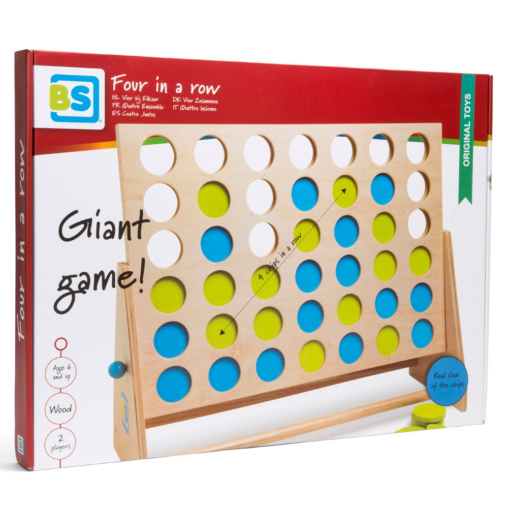 Joc gigant din lemn, Patru pe un rand