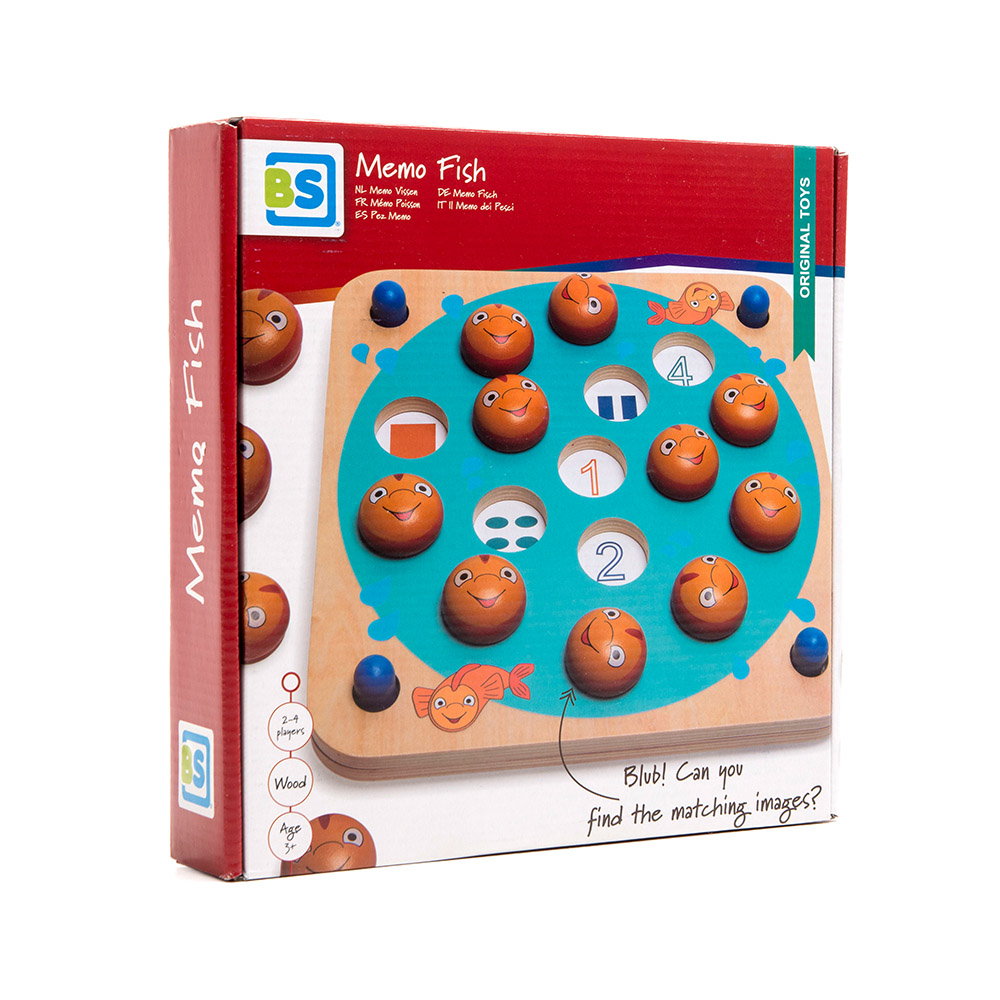 Joc de memorie Memo Fish cu 8 jocuri