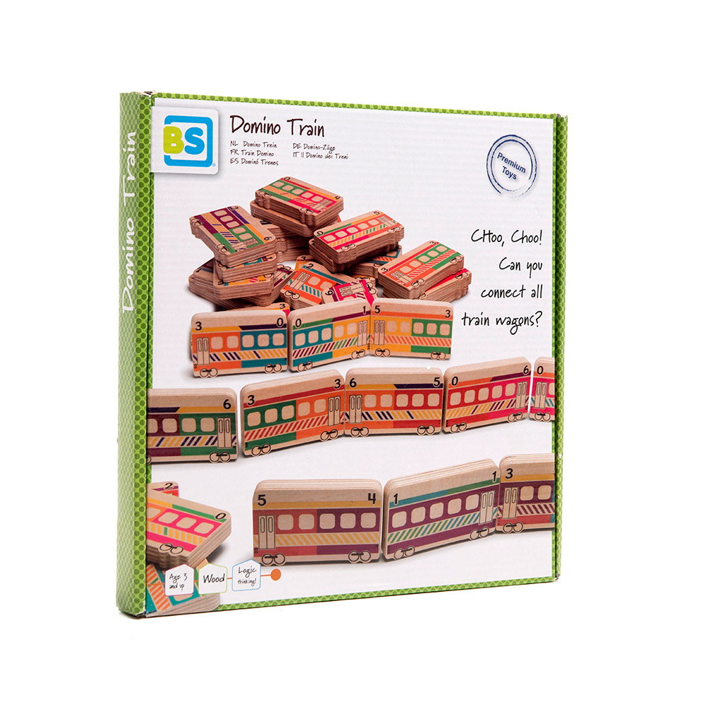 Domino Train, joc educativ din lemn