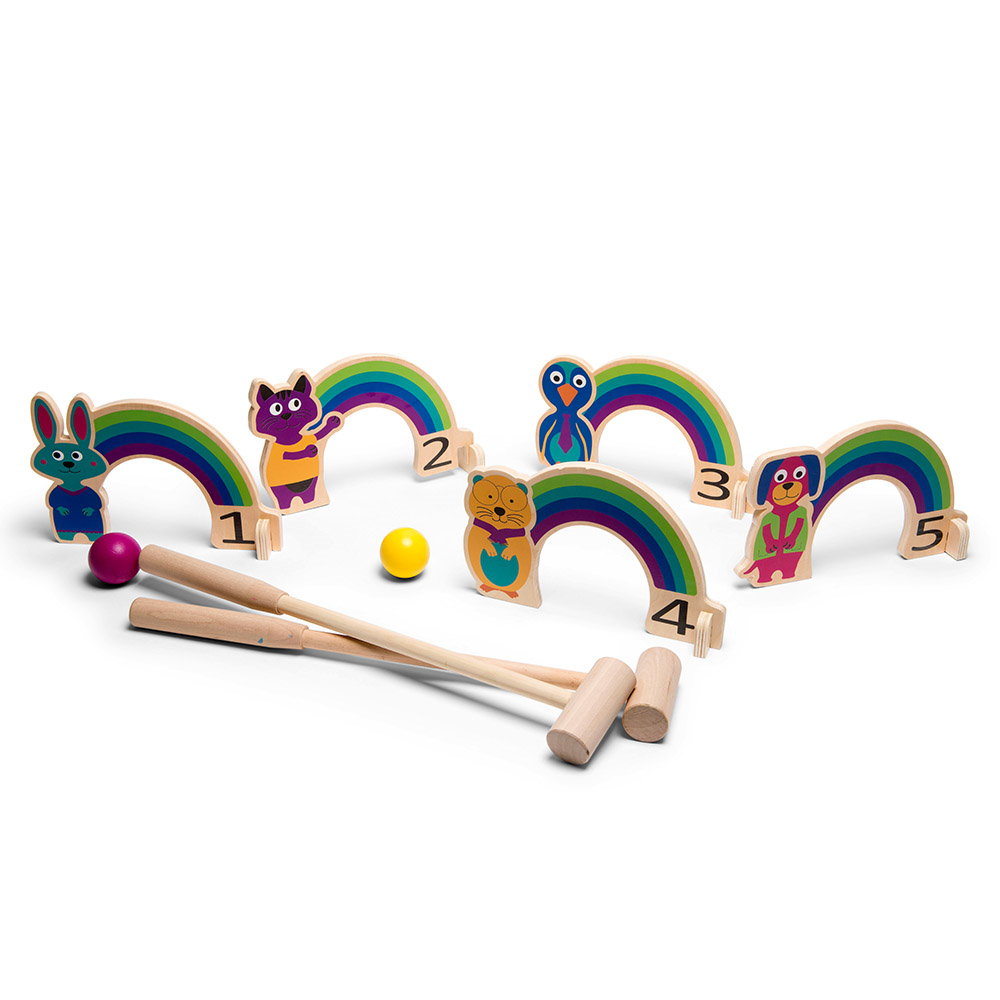 Rainbow Cricket din lemn