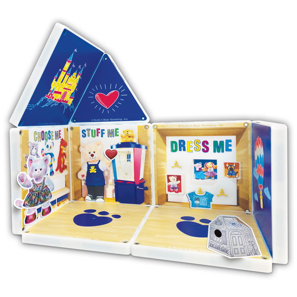 Magna-Tiles Structures, The Workshop, set cu autocolante