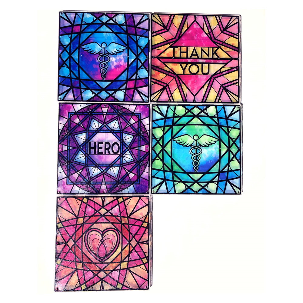 Magna-Tiles Structures, Luminary Heroes, vitralii mari
