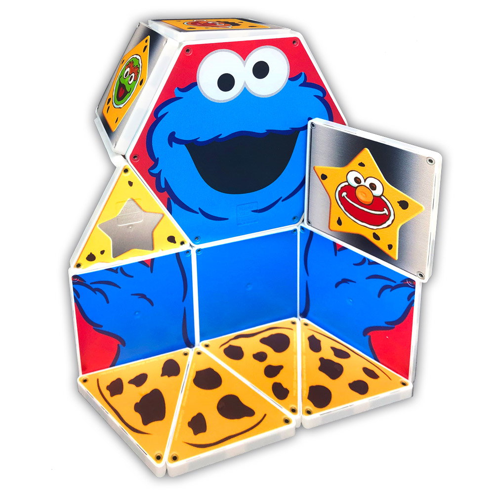 Magna-Tiles Structures, Cookie Monster, Invata formele