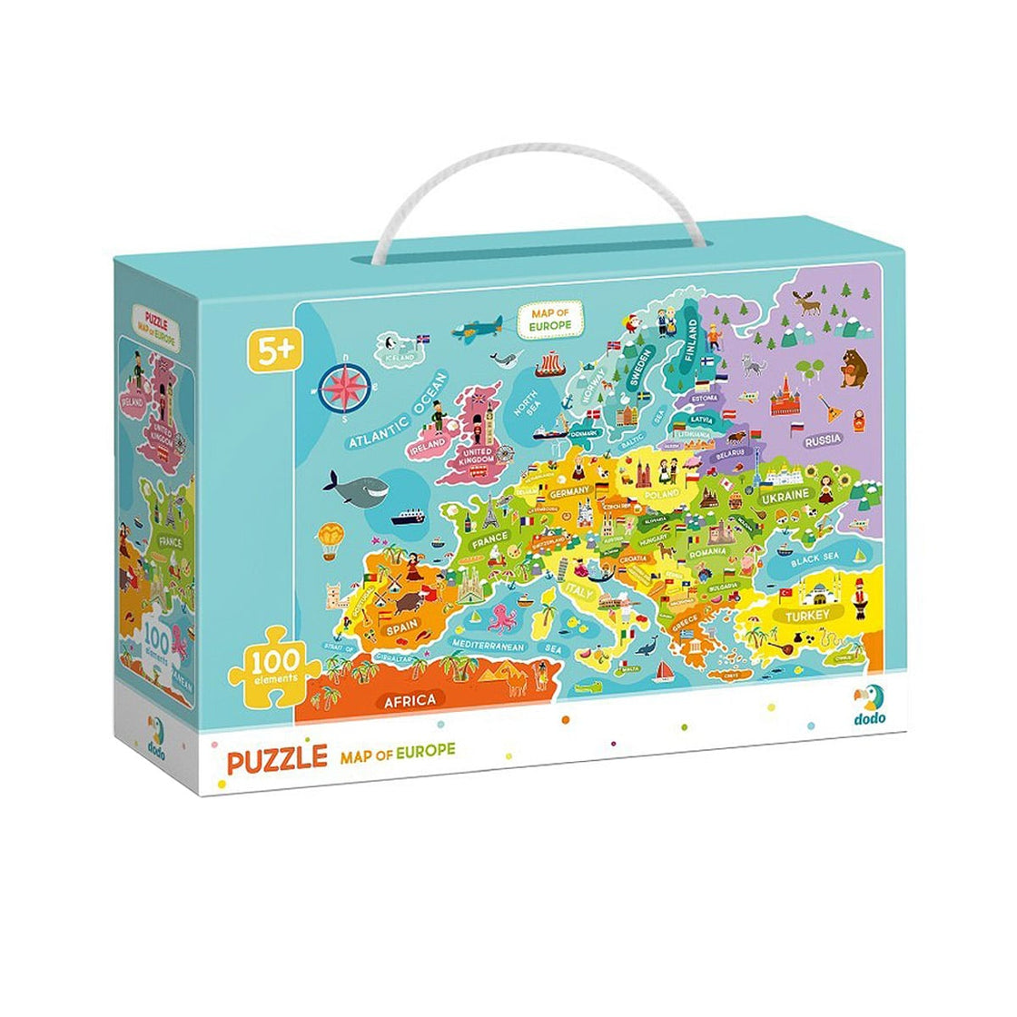 Puzzle Harta Europei, 100 piese