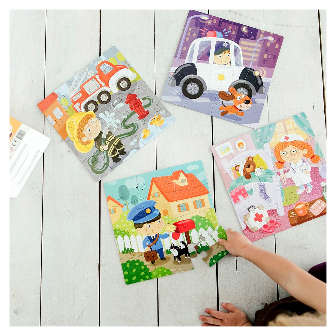 Meserii, puzzle 4 in 1