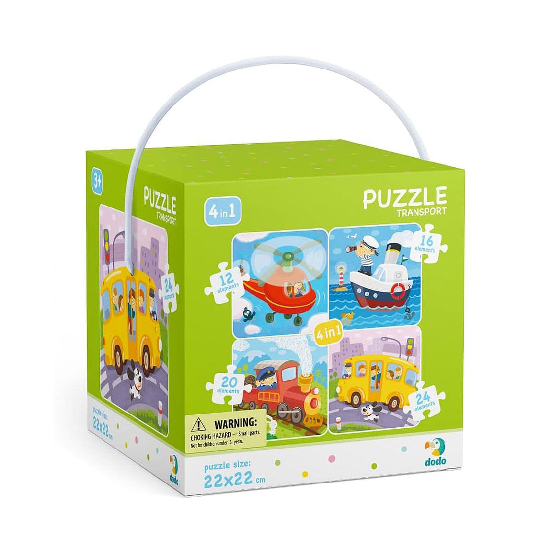 Vehicule, puzzle 4 in 1