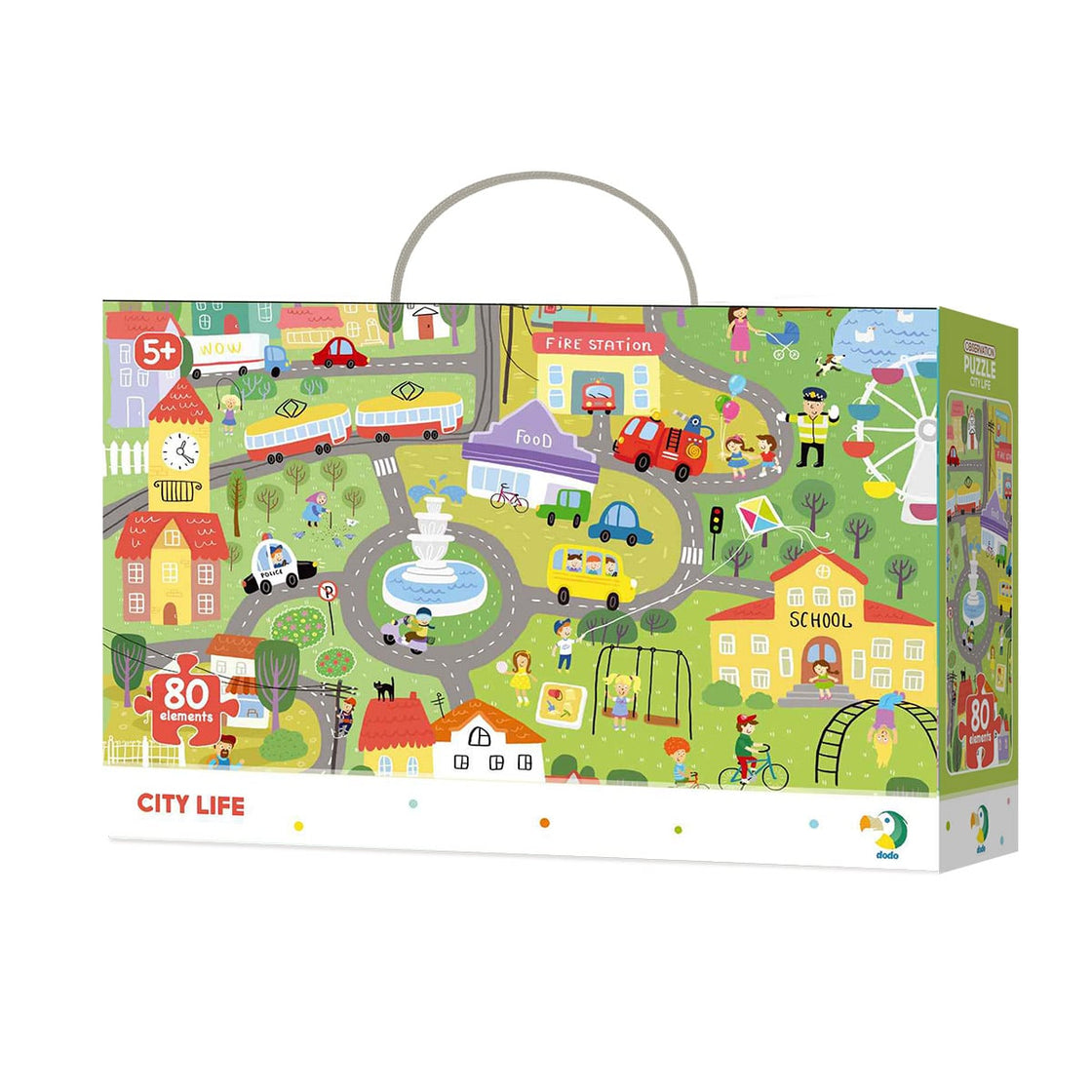 Puzzle de observare, City life, 80 piese