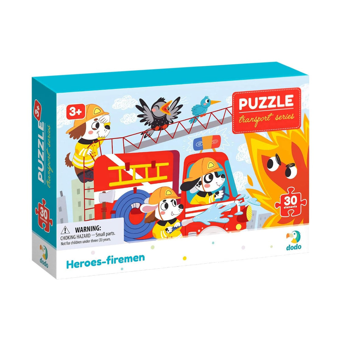 Puzzle educativ, Eroii pompieri, 30 piese