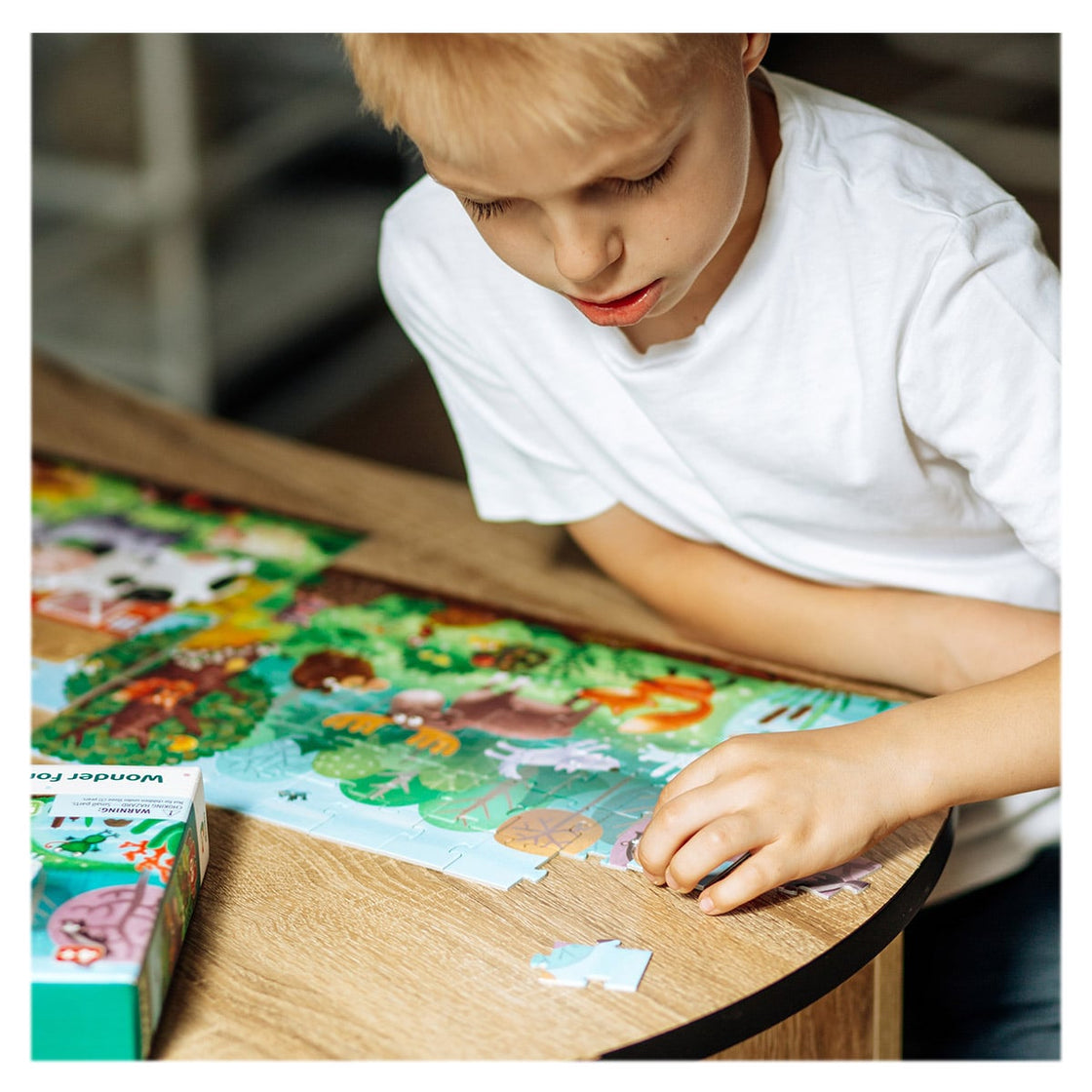 Puzzle 60 de piese, Animalele din Padurea Minunata