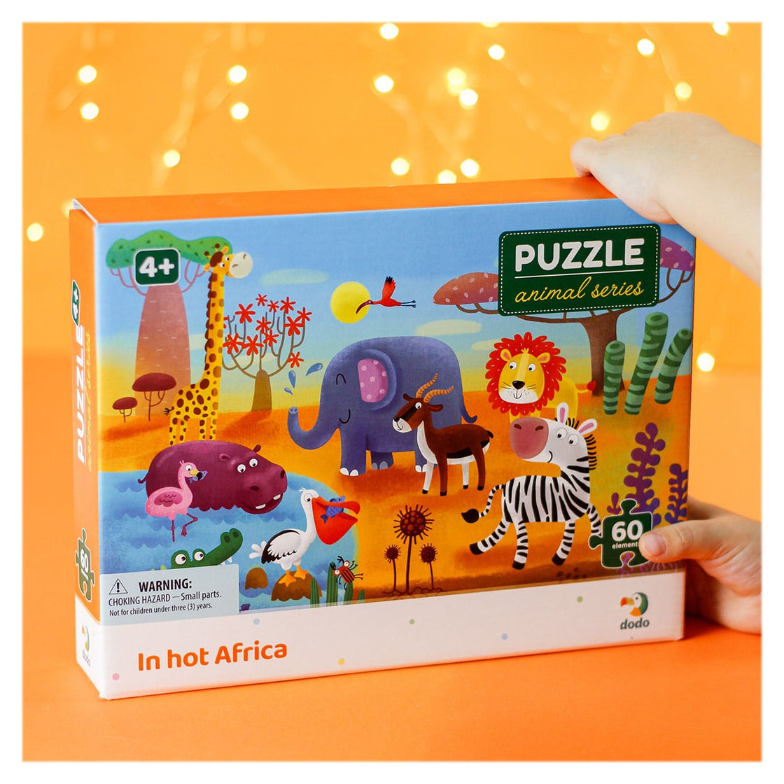 Puzzle 60 de piese, Animale din Africa