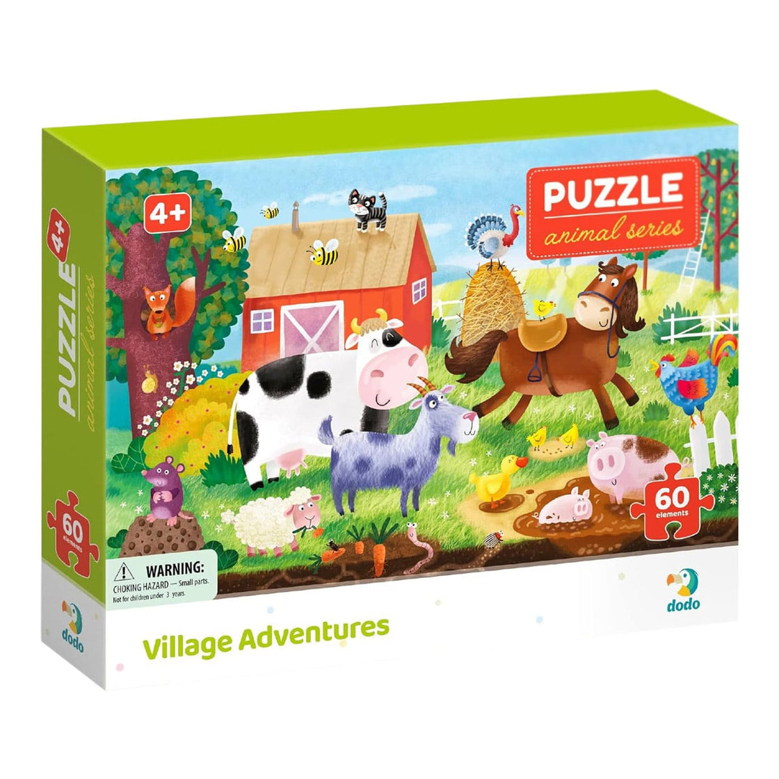 Puzzle 60 de piese, Aventuri la ferma