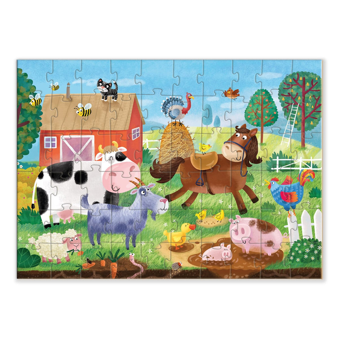 Puzzle 60 de piese, Aventuri la ferma