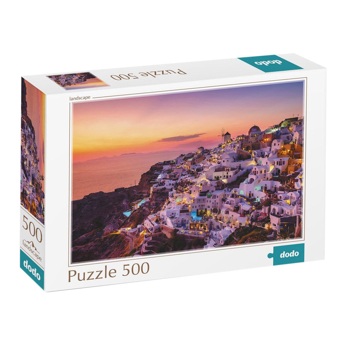 Puzzle Oia village, Grecia, 500 piese