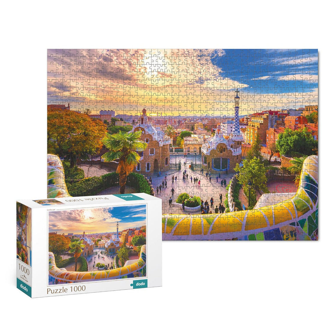 Puzzle Parcul Guell, Barcelona, 1000 piese