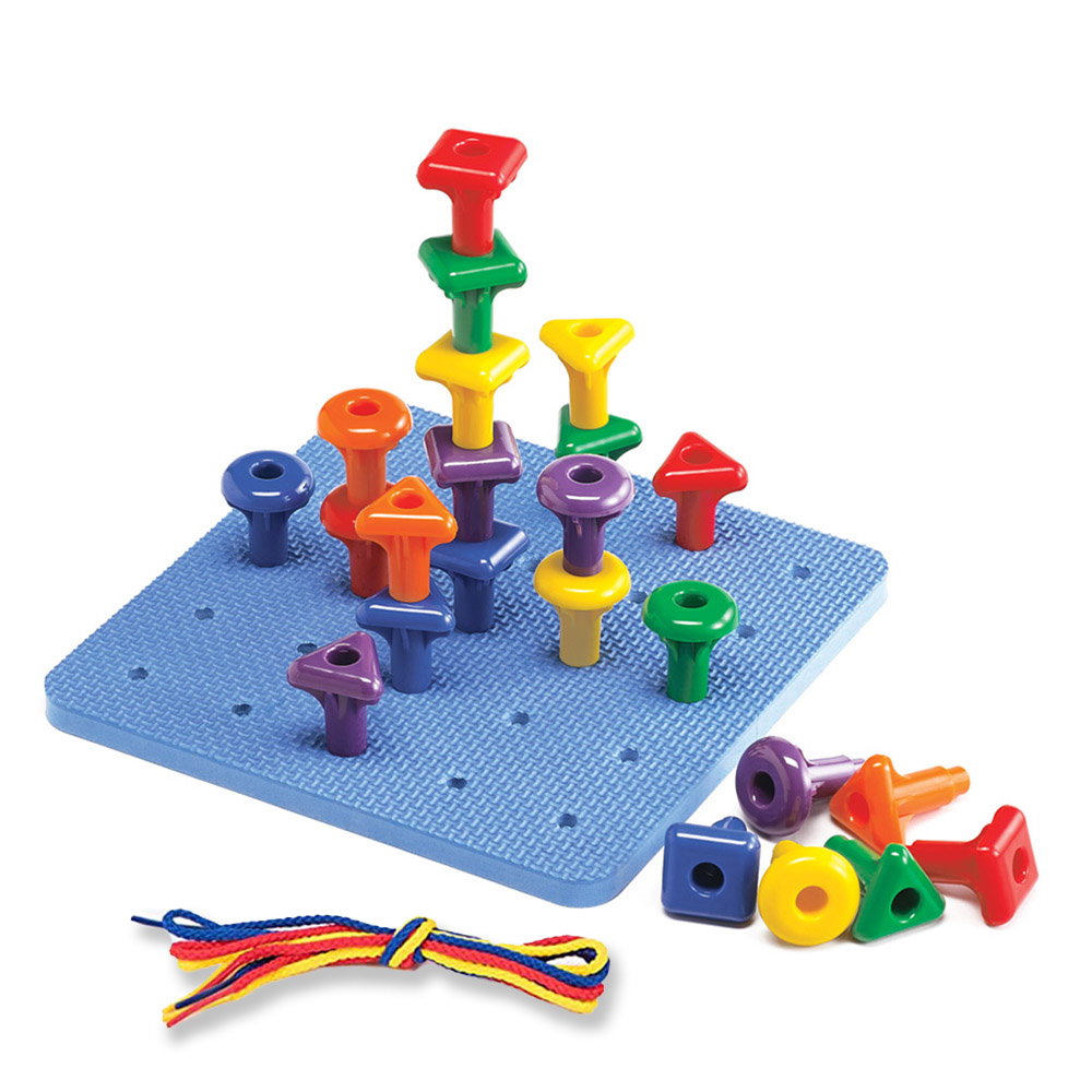 Geo Pegs, set 36 de cuie gigant cu plansa