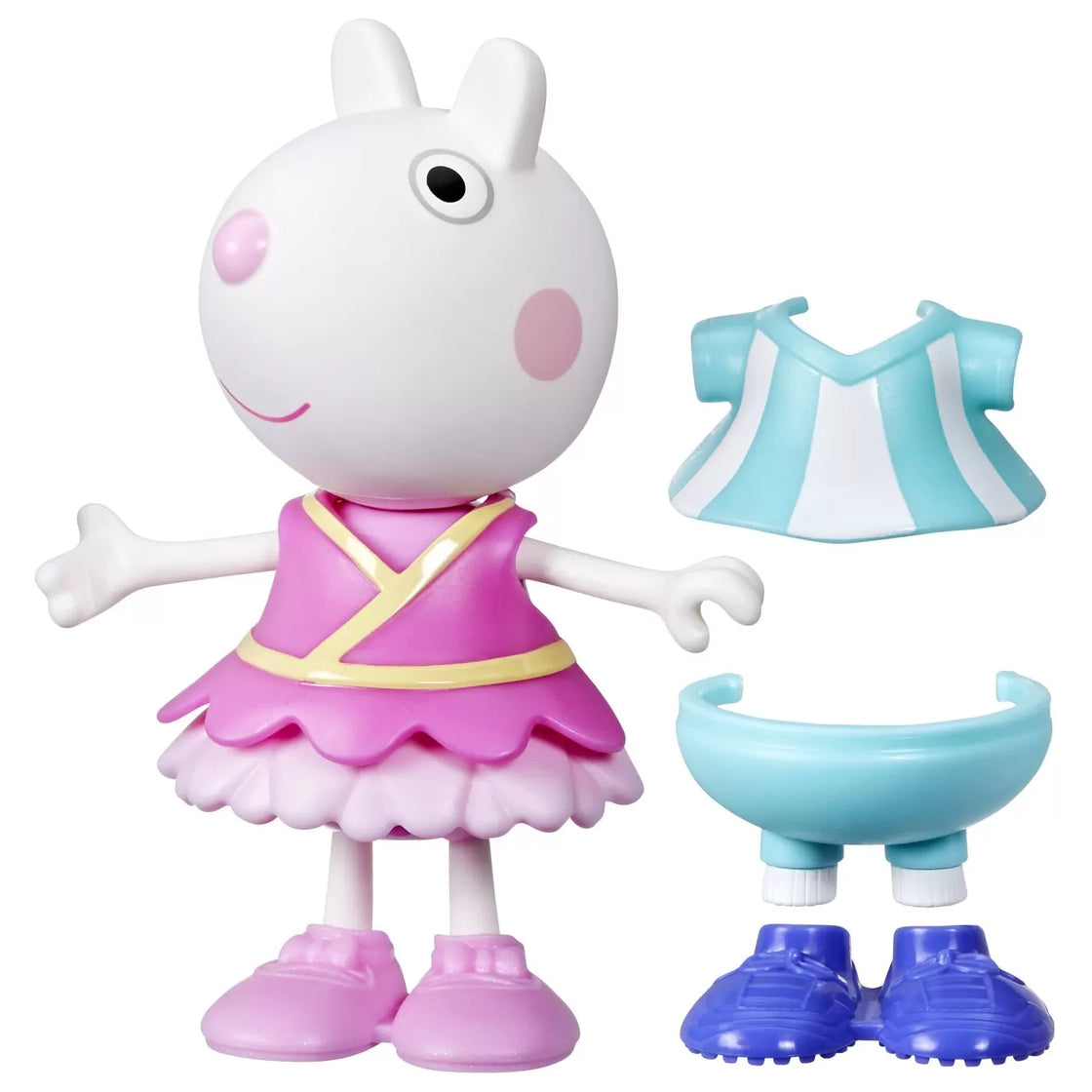 Peppa pig set figurina si accesorii vestimentare oita suzy 15cm