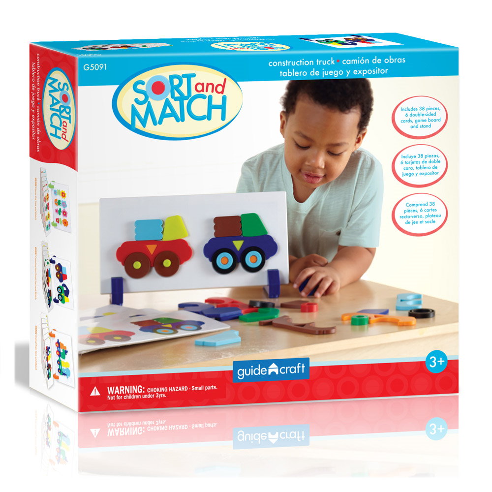 Construction Truck, joc magnetic de sortare, Guidecraft