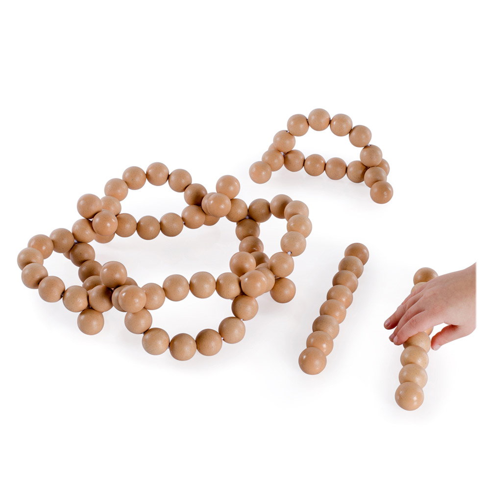 BendiBeads Natural, margele flexibile, Guidecraft