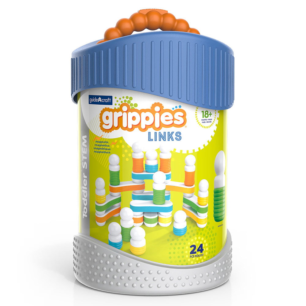 Grippies Links set magnetic tactil, 24 piese