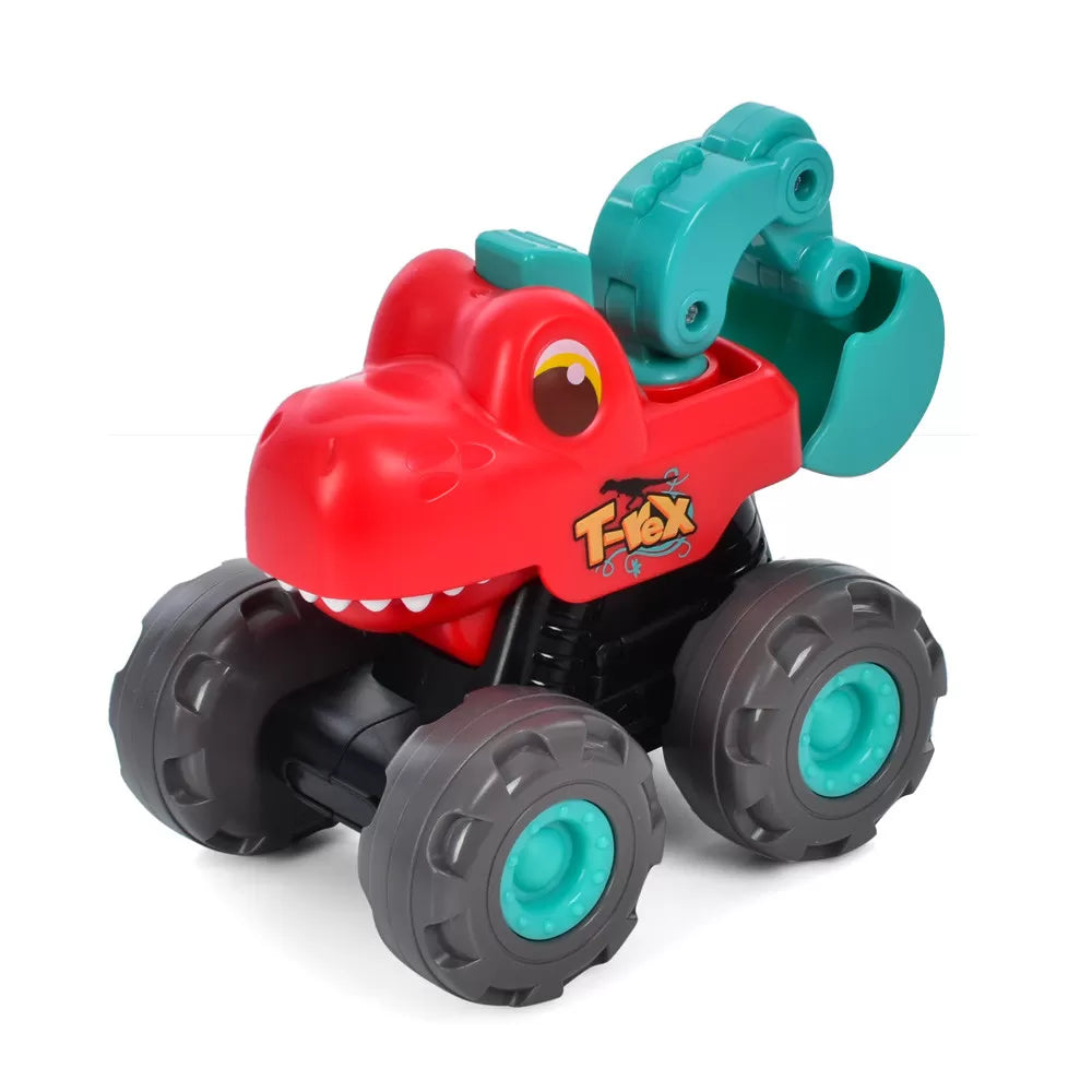 Set vehicule dinozauri cu sistem pull-back