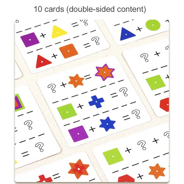 Asocieri Geometrice din Lemn Montessori – stimulează gândirea logică