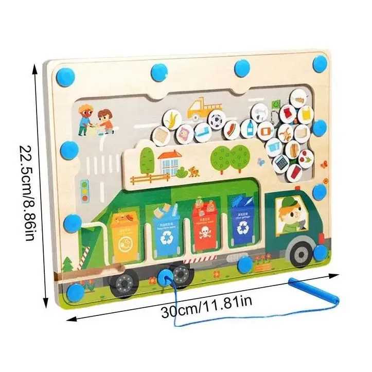 Labirint Magic Montessori - sortează deșeuri