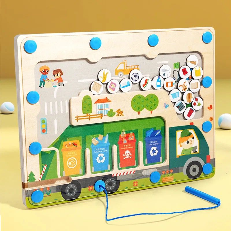 Labirint Magic Montessori - sortează deșeuri