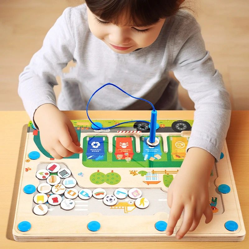Labirint Magic Montessori - sortează deșeuri