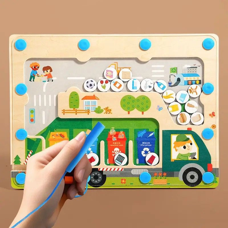 Labirint Magic Montessori - sortează deșeuri
