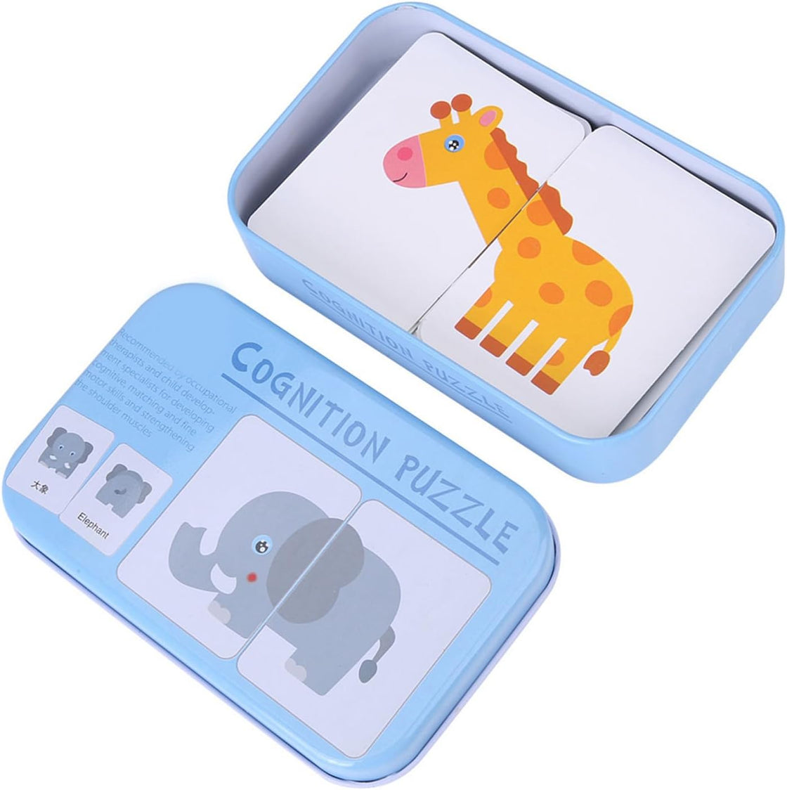 Puzzle Cognitiv Animale – Potrivire în 2 piese